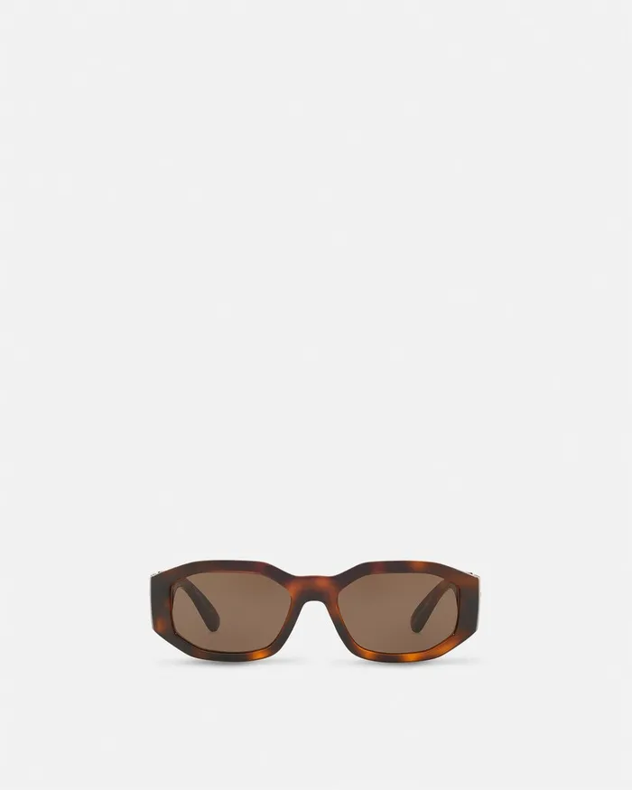 Versace Medusa Biggie Sunglasses Havana WomenMen Sunglasses