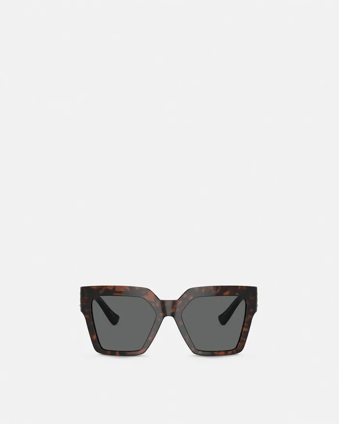 Versace Medusa Deco Butterfly Sunglasses Havana Women Sunglasses