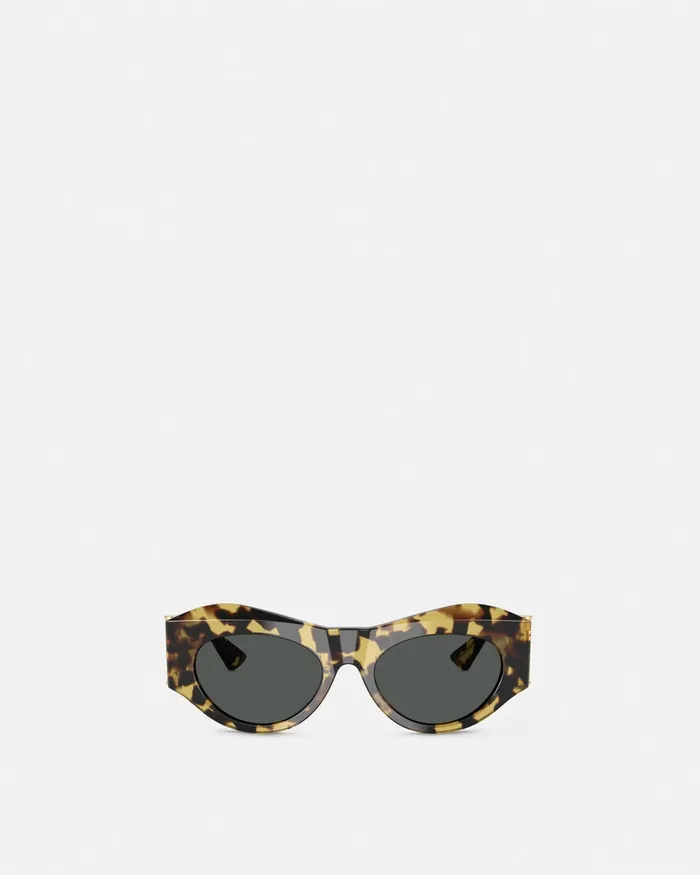 Versace Medusa Glam Sunglasses Havana Women Sunglasses