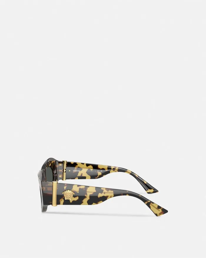 Versace Medusa Glam Sunglasses Havana Women Sunglasses