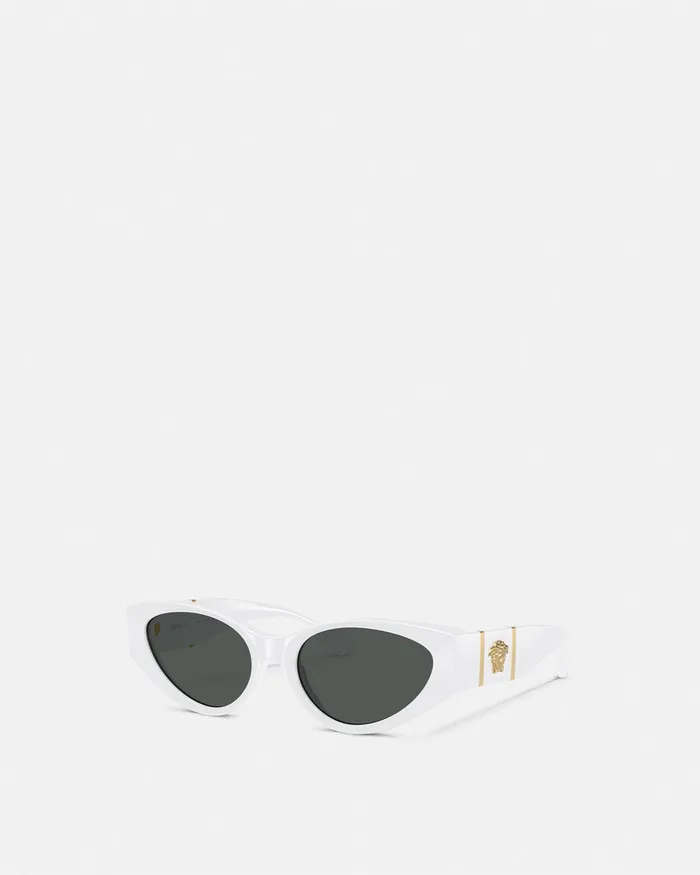 Versace Medusa Legend CatEye Sunglasses White Women Sunglasses