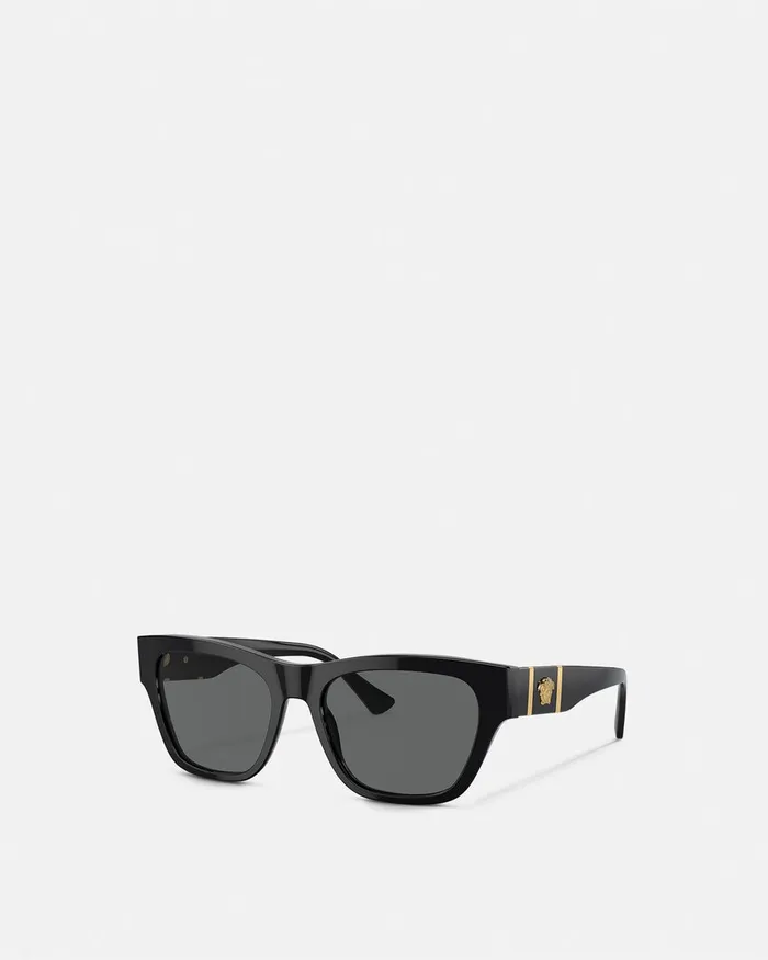Versace Medusa Legend Squared Sunglasses Blackgold Men Sunglasses