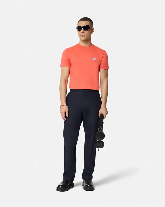 Versace Medusa TShirt Coral Men TShirts and Polos