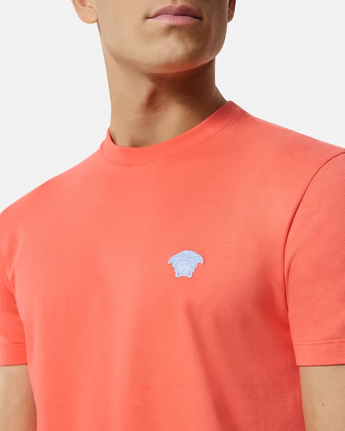 Versace Medusa TShirt Coral Men TShirts and Polos