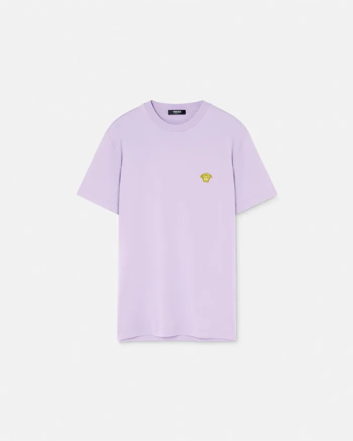 Versace Medusa TShirt Purple Men TShirts and Polos