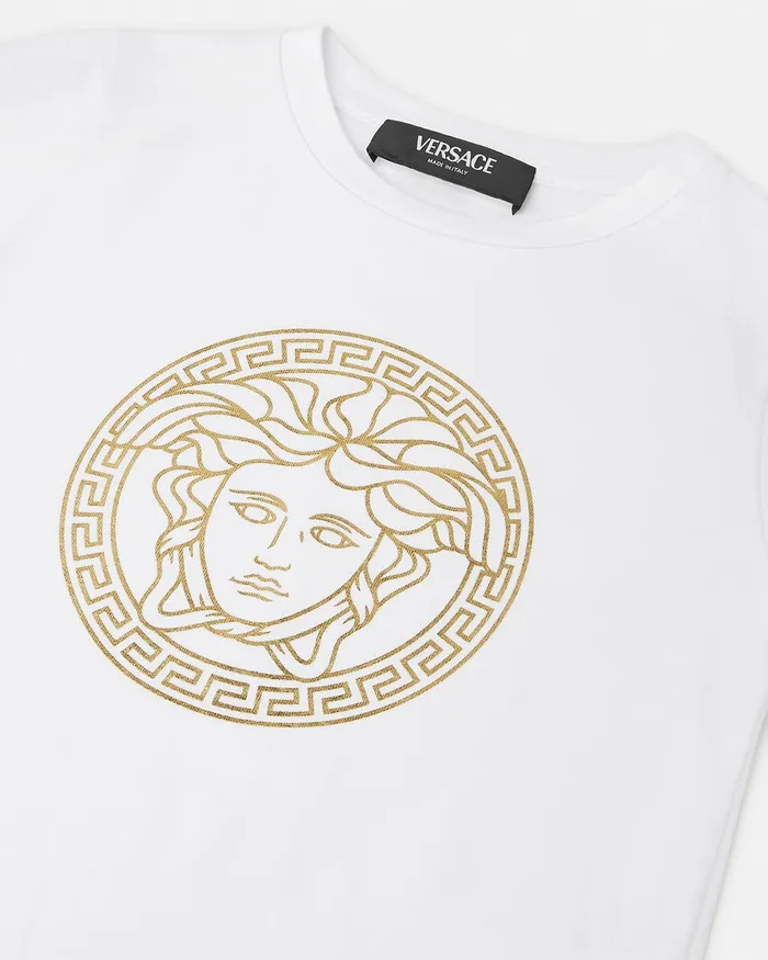 Versace Medusa TShirt Whiteprint Kids Shirts and Tshirts
