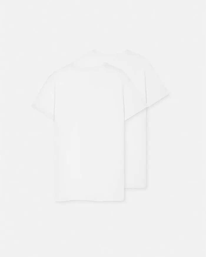 Versace Medusa Undershirt 2Pack White Men Loungewear and Pajamas