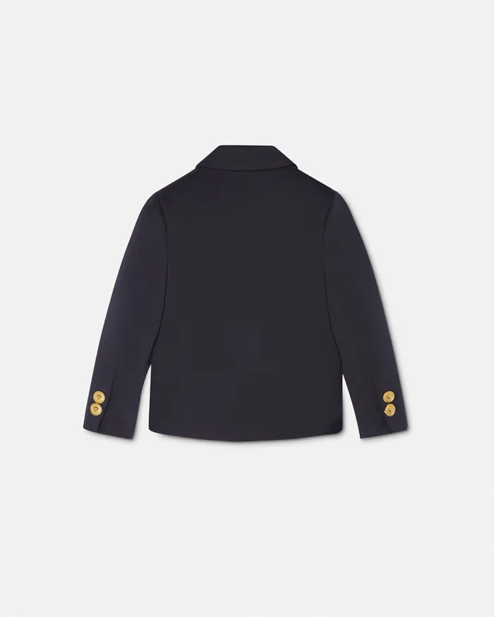 Versace Milano Stamp Baby Jacket Blue Kids Outerwear and Jackets