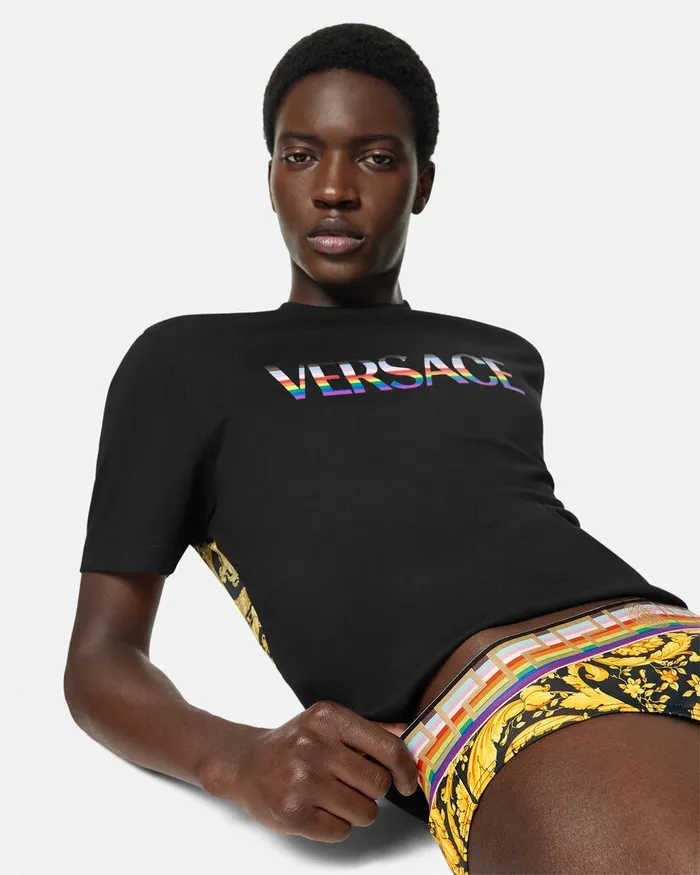 Versace Pride Barocco Swim Briefs Blackprint Men Swimwear