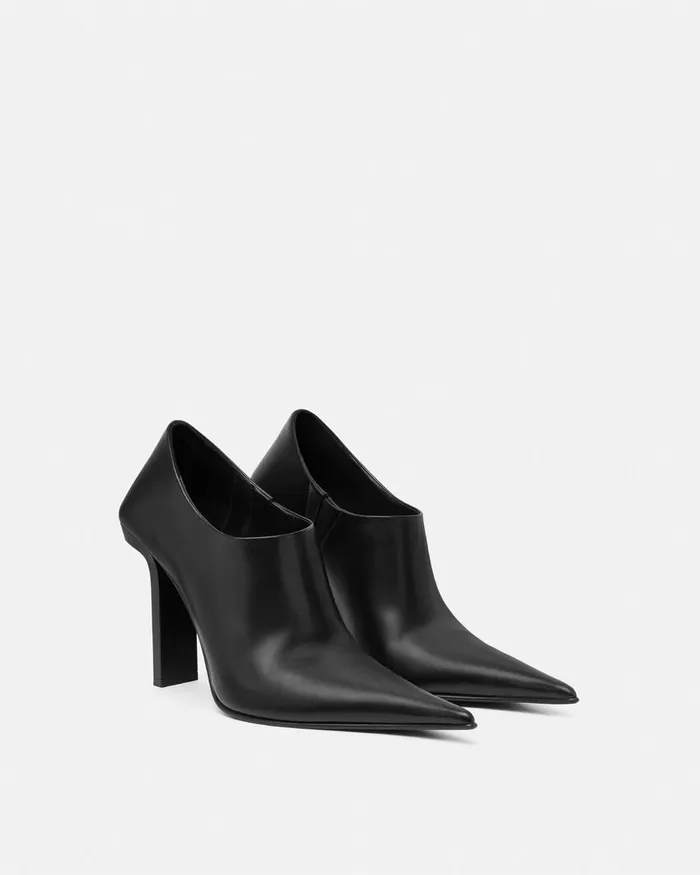 Versace Slice Ankle Boots 105 Mm Blacksilver Women Boots