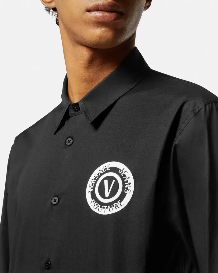 Versace VEmblem Shirt Blackprint Men Jeans Couture