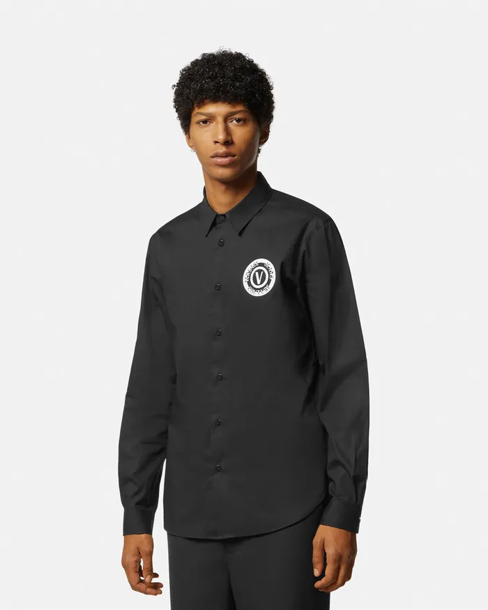 Versace VEmblem Shirt Blackprint Men Jeans Couture