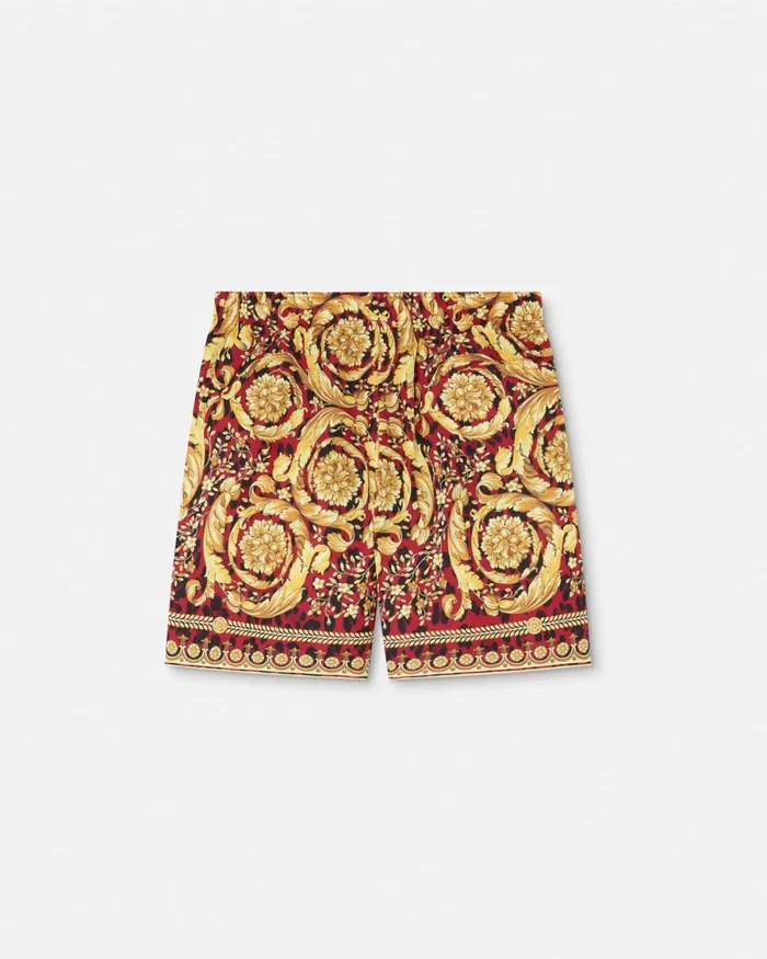 Versace Wild Barocco Boardshorts Printred Men Swimwear
