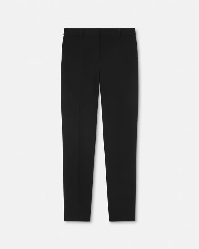 Versace WoolBlend SlimFit Pants Black Women Pants and Shorts