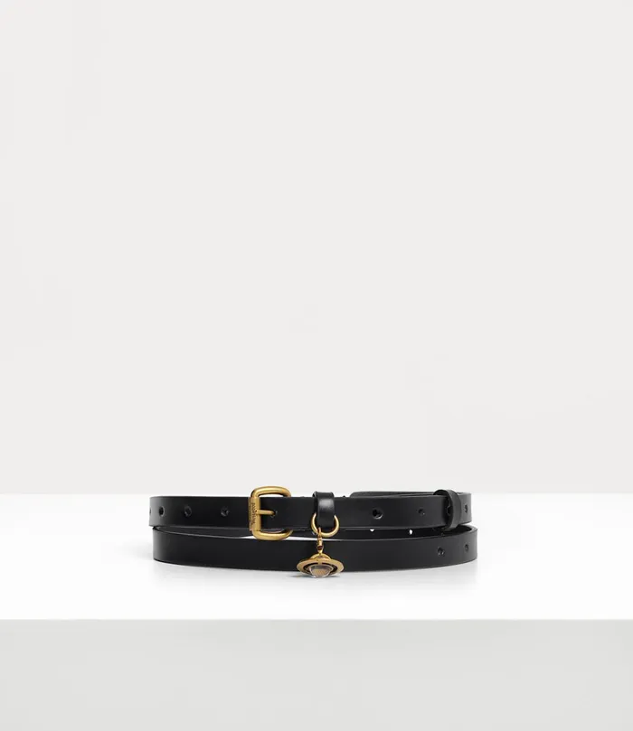 Vivienne Westwood Belts And Harnesses WomenMen Mini Alex Charm Belt Black