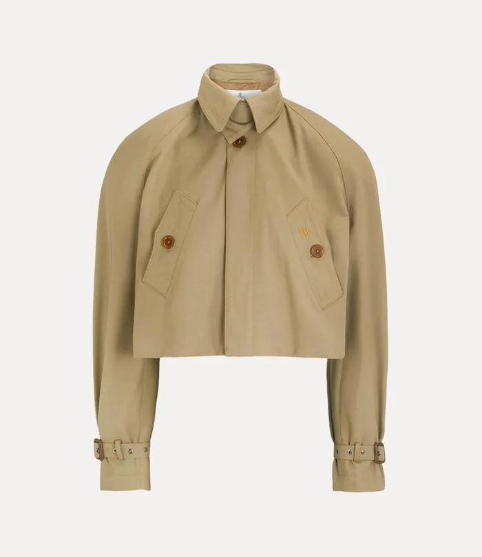 Vivienne Westwood Coats And Jackets Women Cut Off Graziano Trench Coat Camel