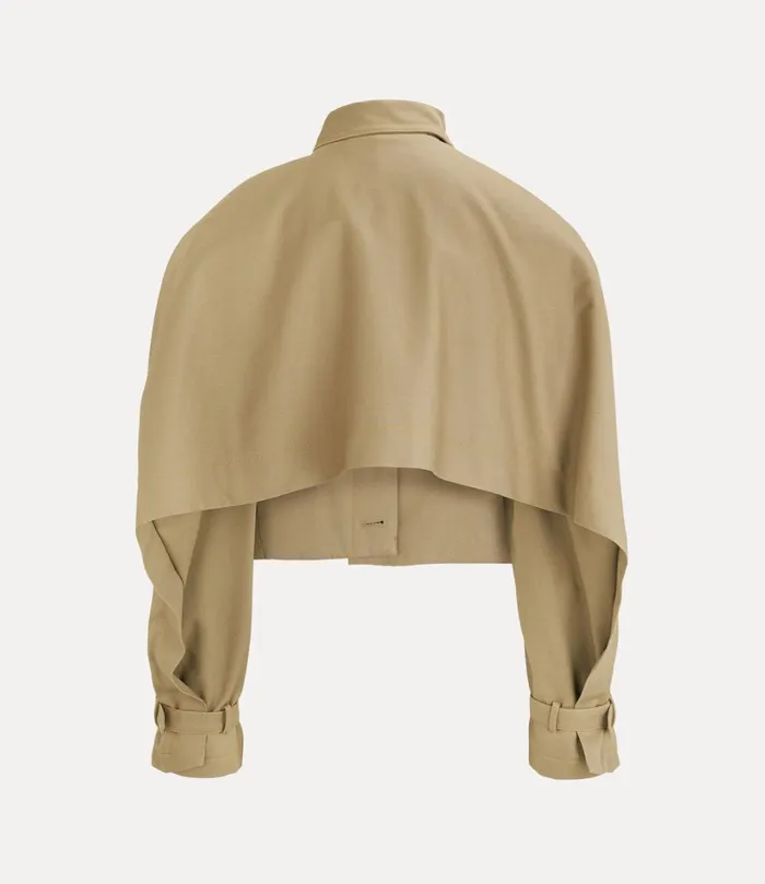 Vivienne Westwood Coats And Jackets Women Cut Off Graziano Trench Coat Camel