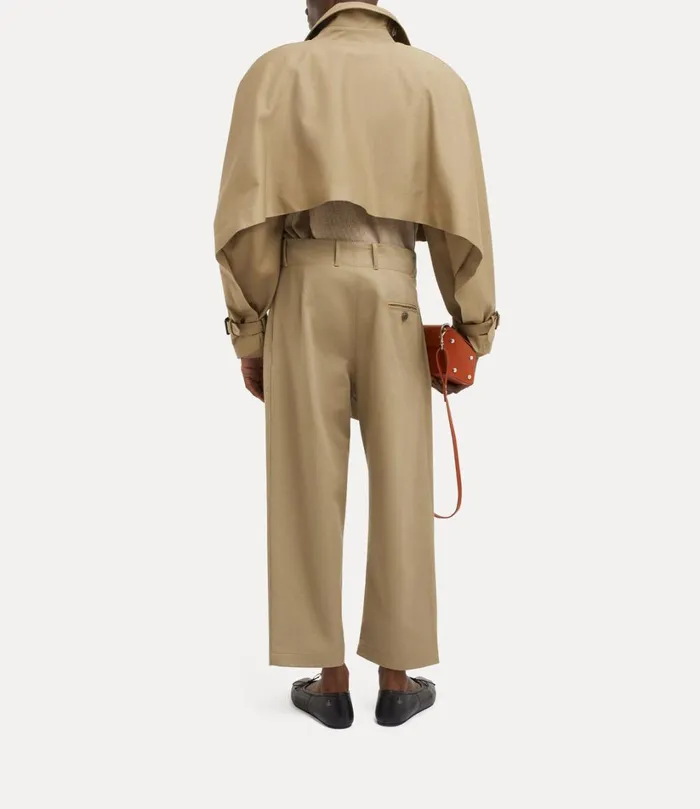 Vivienne Westwood Coats And Jackets Women Cut Off Graziano Trench Coat Camel