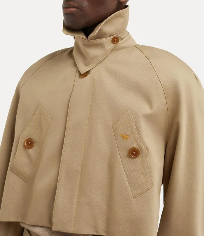 Vivienne Westwood Coats And Jackets Women Cut Off Graziano Trench Coat Camel