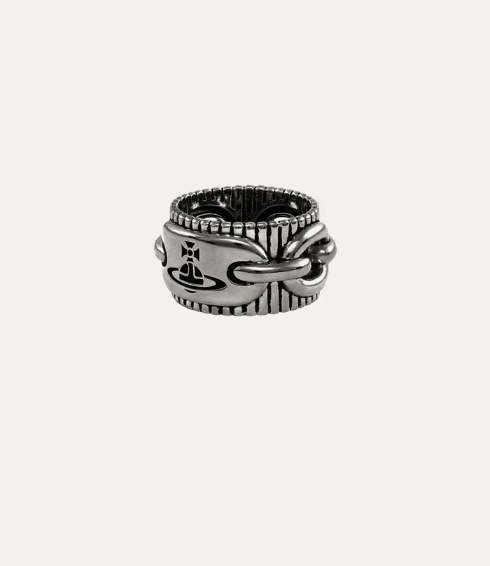 Vivienne Westwood Rings WomenMen Ciaran Ring Antique Ruthenium