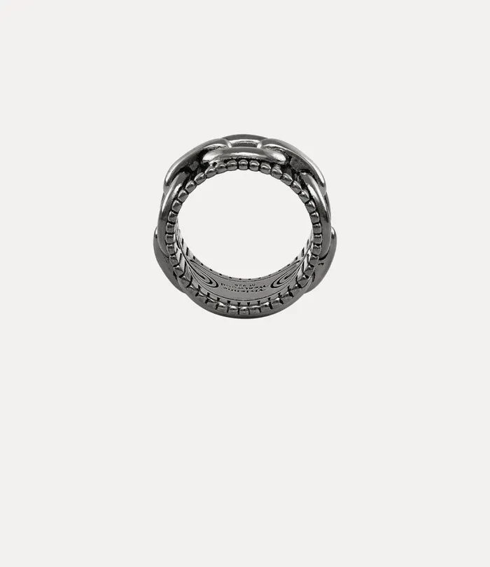 Vivienne Westwood Rings WomenMen Ciaran Ring Antique Ruthenium