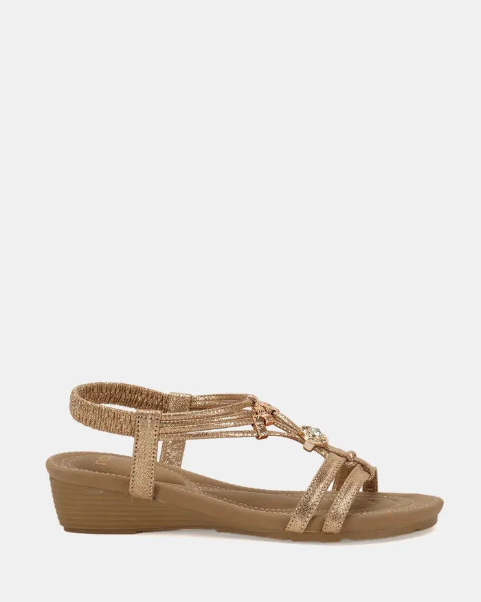 Wedges ELCANTER GOLD 8211 NOVO Shoes Women