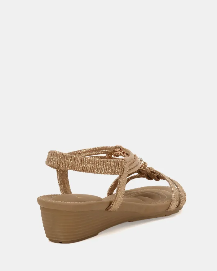 Wedges ELCANTER GOLD 8211 NOVO Shoes Women