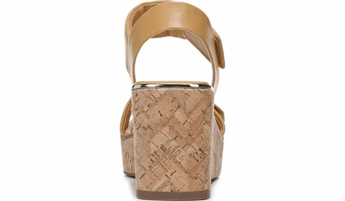 Wedges Women Franco Sarto Franco Sweety Platform Wedge Sandal Camel Leather