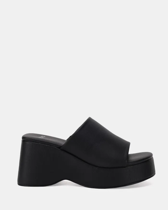Wedges Women NOVO Shoes BENTO BLACK