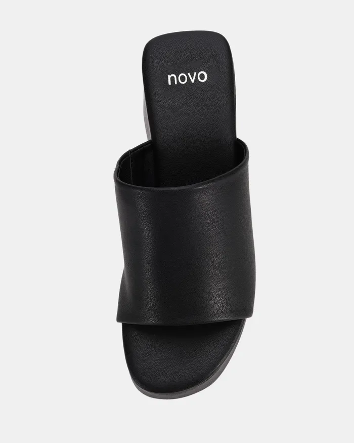 Wedges Women NOVO Shoes BENTO BLACK