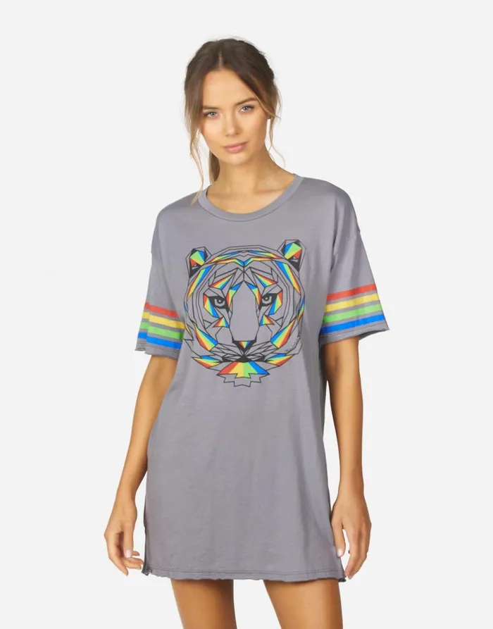 Women039s Geneva Geo Tiger Smoky Grey Lauren Moshi Dresses