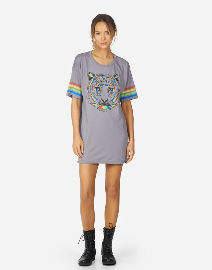 Women039s Geneva Geo Tiger Smoky Grey Lauren Moshi Dresses