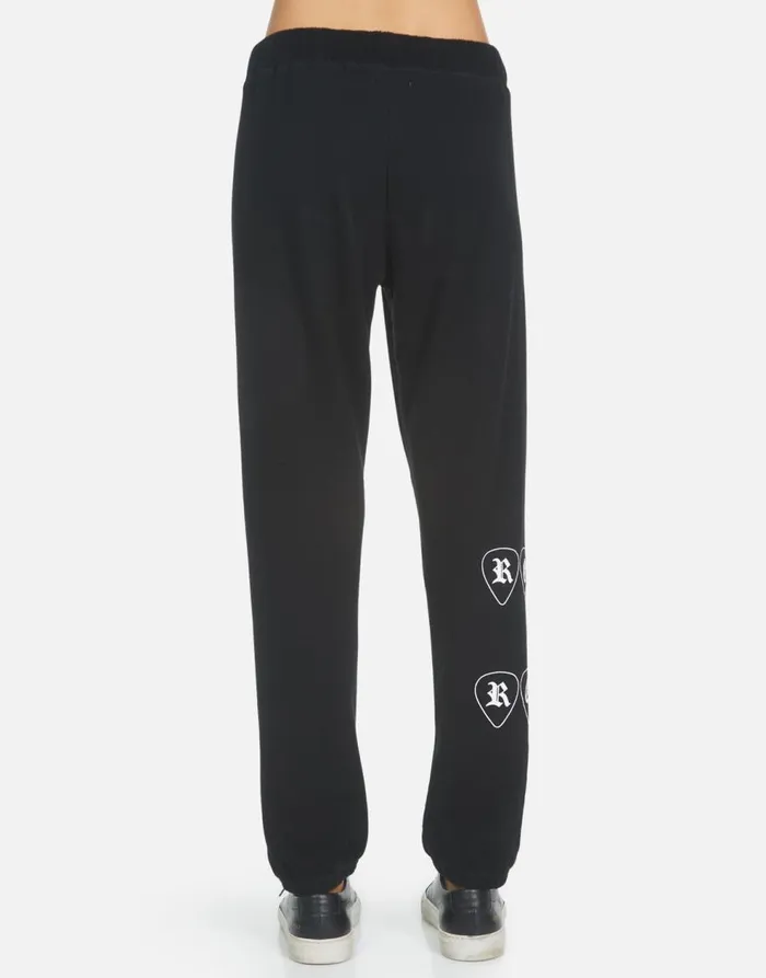 Women039s Gia Music Skull Black Lauren Moshi Long Sweatpants