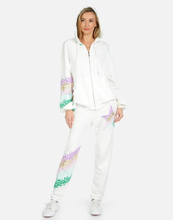 Women039s Gia Star Confetti Milk Lauren Moshi Long Sweatpants