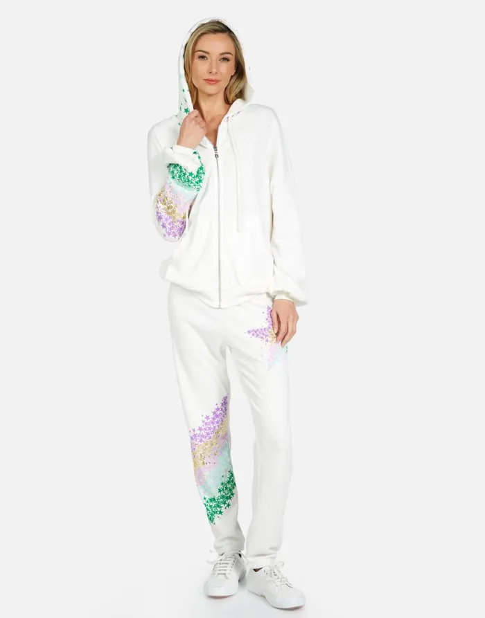 Women039s Gia Star Confetti Milk Lauren Moshi Long Sweatpants