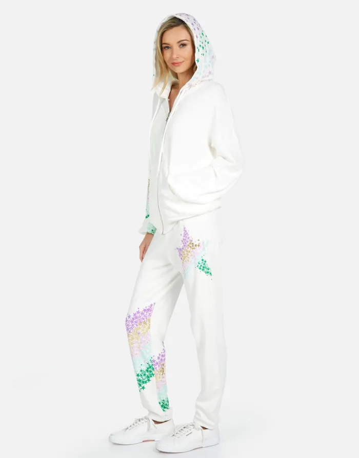Women039s Gia Star Confetti Milk Lauren Moshi Long Sweatpants