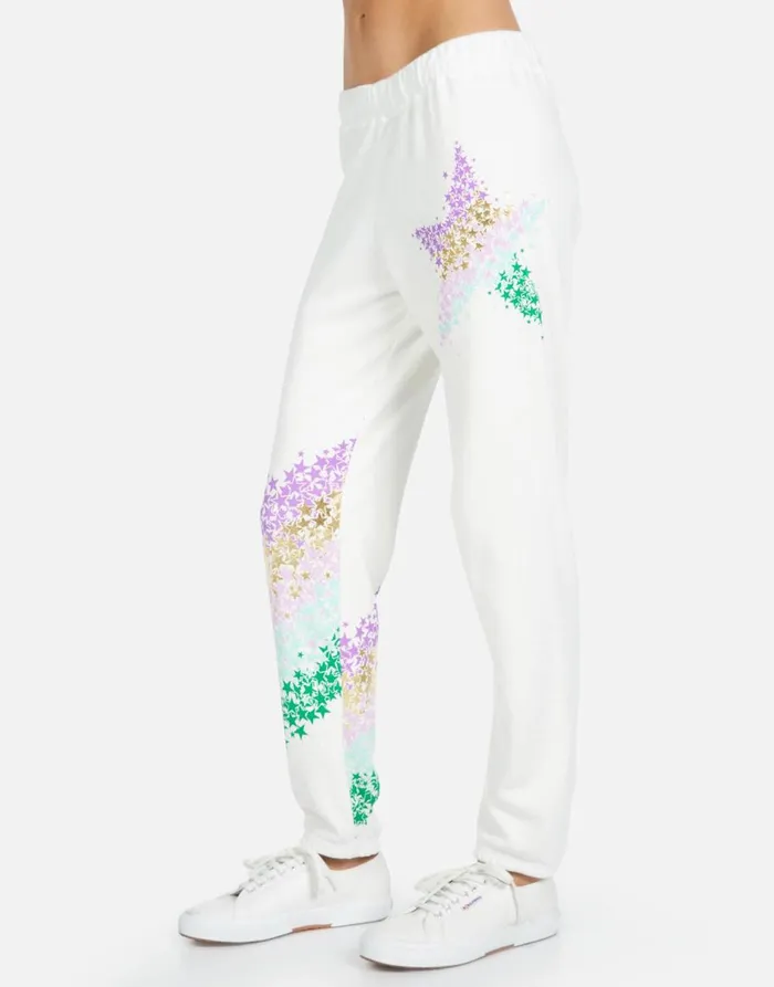 Women039s Gia Star Confetti Milk Lauren Moshi Long Sweatpants