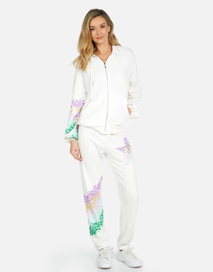 Women039s Gia Star Confetti Milk Lauren Moshi Long Sweatpants