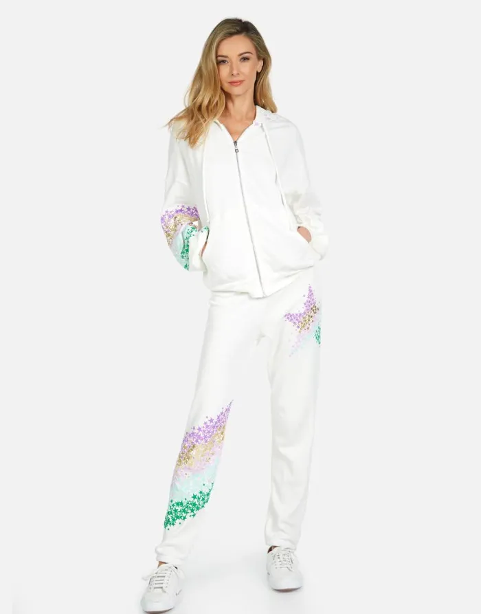 Women039s Gia Star Confetti Milk Lauren Moshi Long Sweatpants