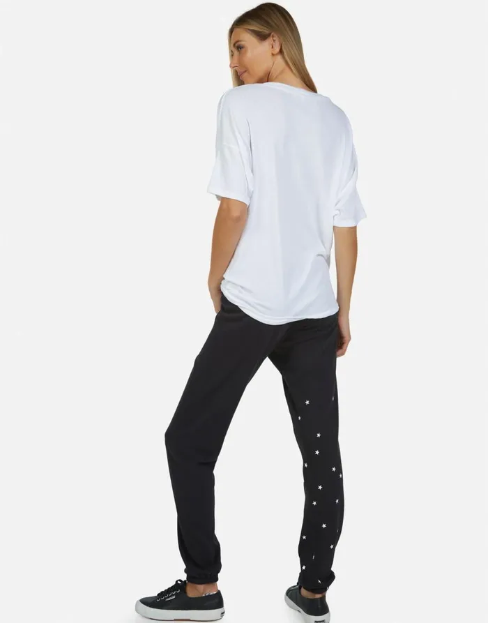 Women039s Gia Tie Dye Tongue Onyx Lauren Moshi Long Sweatpants