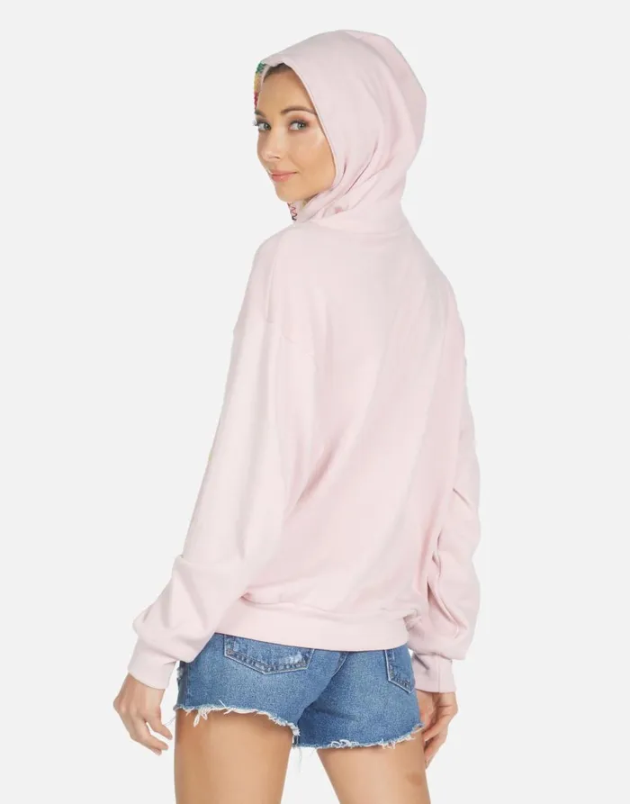 Women039s Harmony Hippie Girl Pink Nectar Lauren Moshi Hoodies