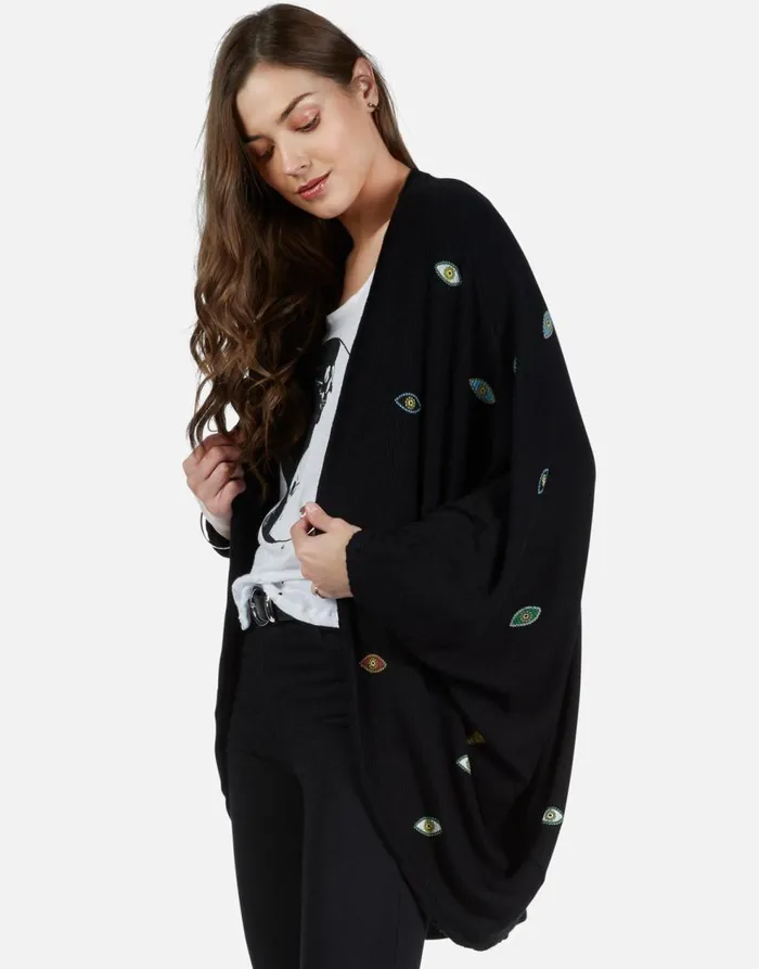 Women039s Isla Bead Eyes Black Lauren Moshi Sweaters and Knits
