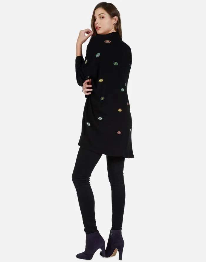 Women039s Isla Bead Eyes Black Lauren Moshi Sweaters and Knits