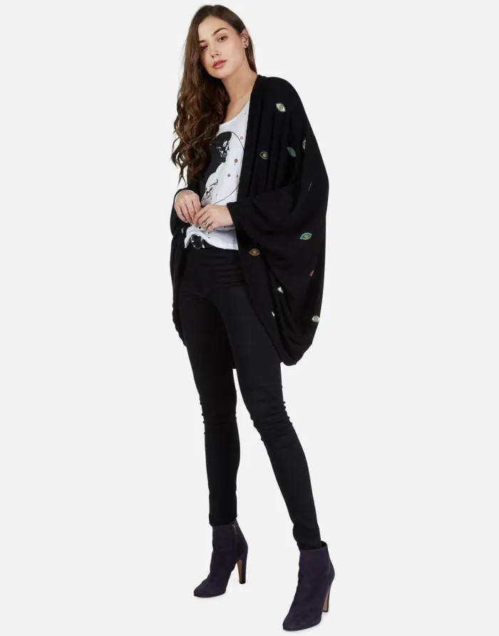 Women039s Isla Bead Eyes Black Lauren Moshi Sweaters and Knits