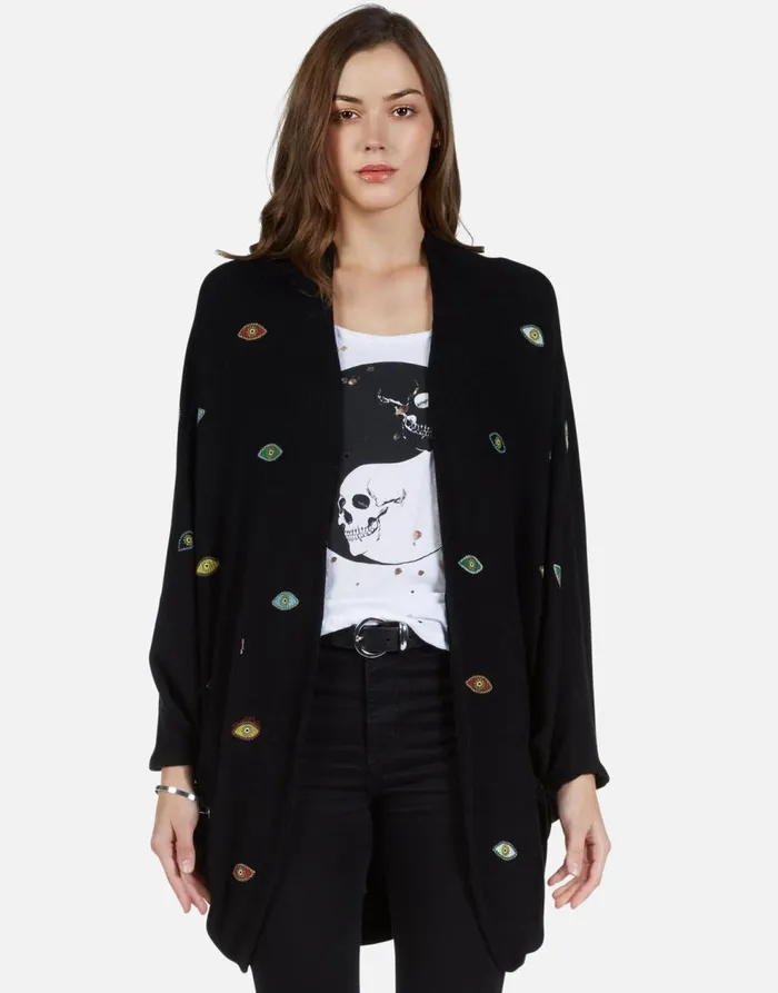 Women039s Isla Bead Eyes Black Lauren Moshi Sweaters and Knits