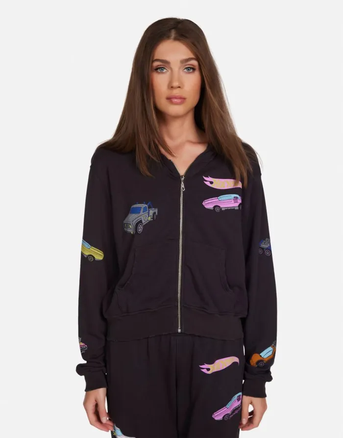 Women039s Lachelle Hot Wheels Speed Club Onyx Lauren Moshi Long Sleeve