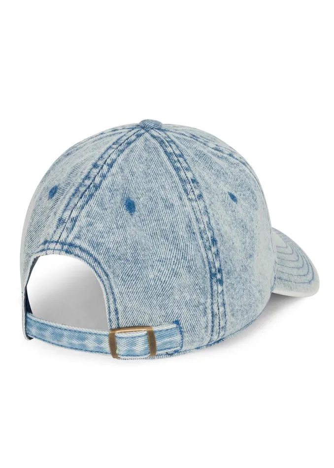 Women039s Reina Denim Flag Patch Washed Denim Lauren Moshi Hats Women039s Reina Denim Flag Patch Washed Denim Lauren Moshi Hats