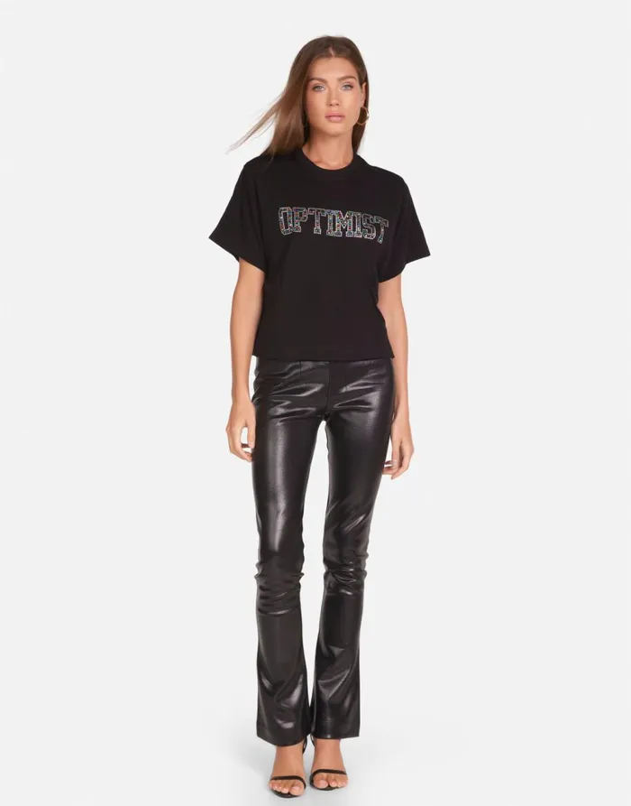 Women039s Rue Crystal Optimist Black Lauren Moshi Short Sleeve