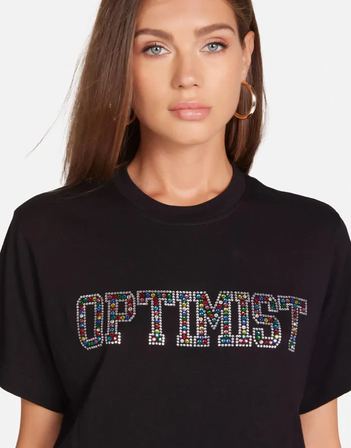 Women039s Rue Crystal Optimist Black Lauren Moshi Short Sleeve