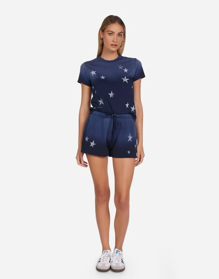 Women039s Ursula Vintage Stars Navy Ombre Lauren Moshi Short Sleeve